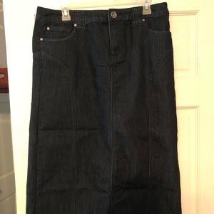 Christopher & Banks Jean Skirt NWT